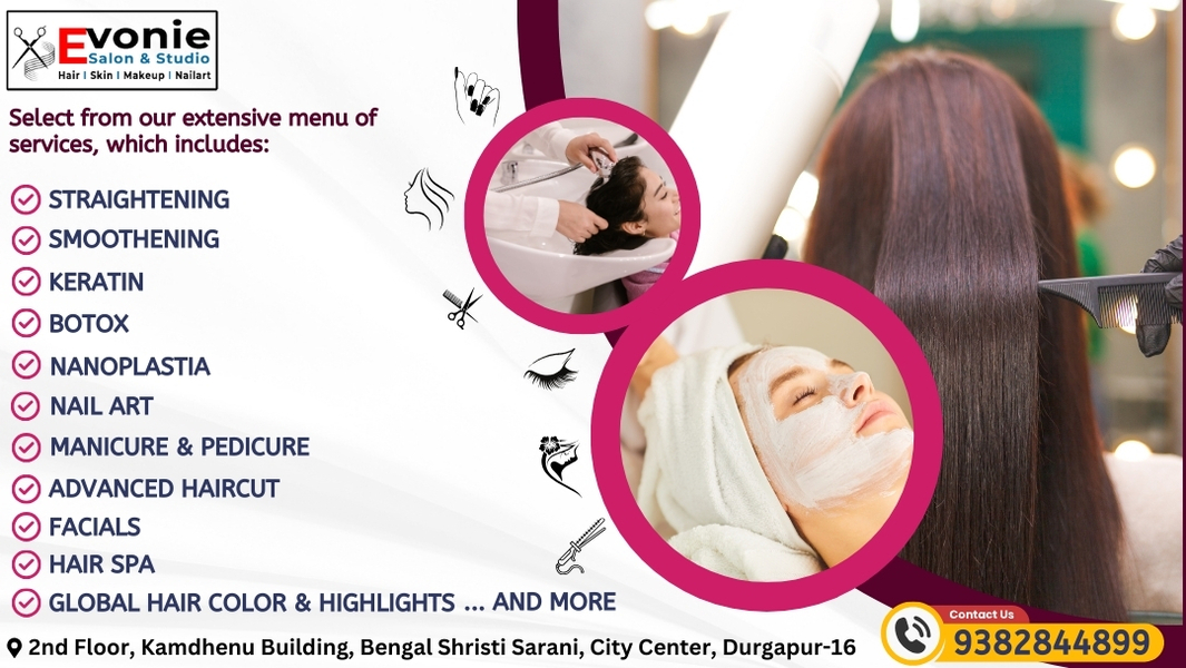Cover photo of Evonie Hair Salon & Makeup Studio : Best Hair Salon in Durgapur I Best Hair Stylist in Durgapur